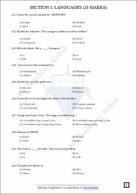 AMU Class 9 Test Series - 5