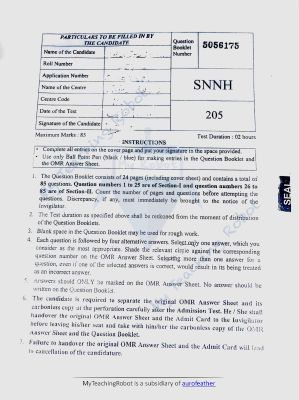 AMU Class - 9 Question with Answer - 2021