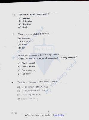 AMU Class - 9 Question with Answer - 2021