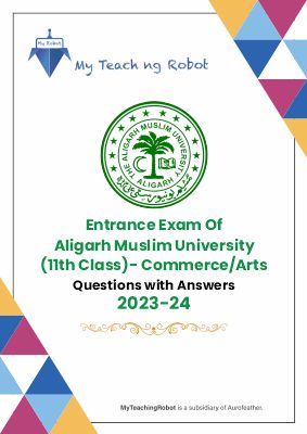 AMU Class 11 Arts & Commerce Que and Ans- 2023