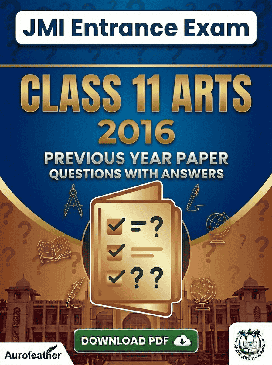 JMI Class 11 Arts - 2016