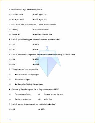 AMU Class 11 Arts (Q & A) - 2015