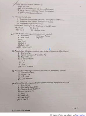 JMI RCA Previous Year paper - 2019