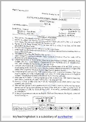 JMI RCA Previous Year paper - 2024