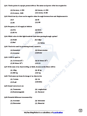 JMI Class 11 Science TestSeries-2