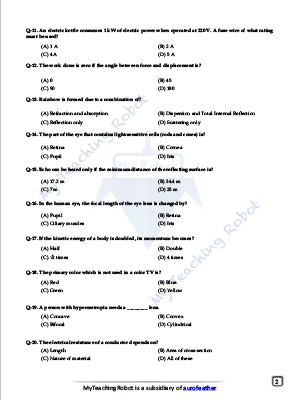 JMI Class 11 Science TestSeries- 4