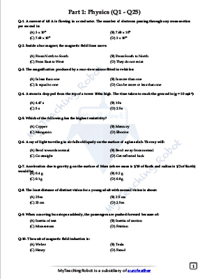 JMI Class 11 Science TestSeries- 5