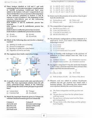 JMI Class 11 (Science) - 2018 (Question with Solution)