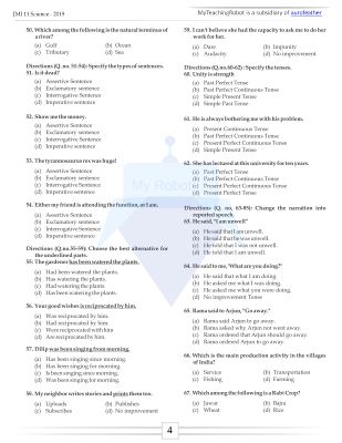 JMI Class 11 (Science) - 2019