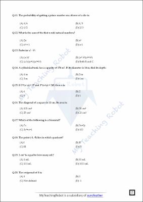 JMI Class 9 Test Series- 2