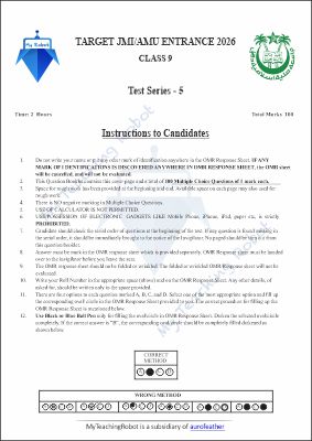 JMI Class 9 Test Series- 5