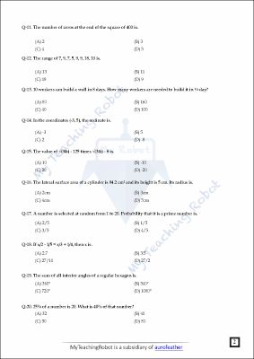 JMI Class 9 Test Series- 5