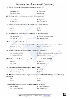 JMI Class 11 Commerce Test Series- 1