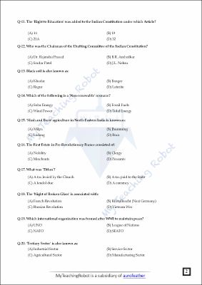 JMI Class 11 Commerce Test Series- 1