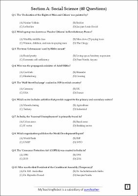 JMI Class 11 Commerce Test Series- 2