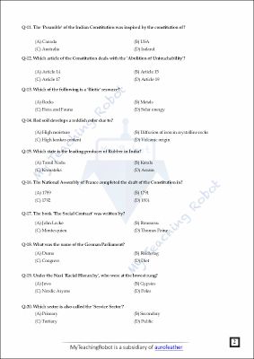 JMI Class 11 Commerce Test Series- 2