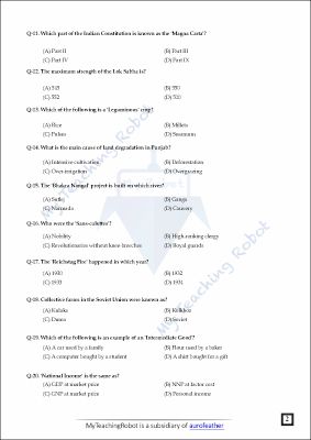 JMI Class 11 Commerce Test Series- 3