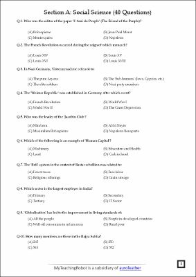 JMI Class 11 Commerce Test Series- 5