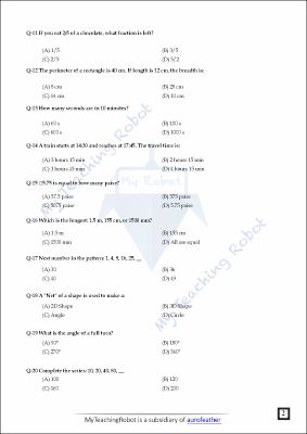 CM SHRI CLASS 6 (Test Series - 3)