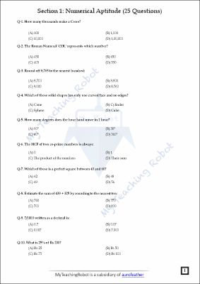 CM SHRI CLASS 6 (Test Series - 4)