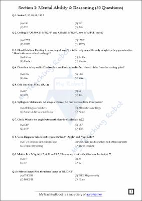 CM SHRI CLASS 9 (Test Series - 1)